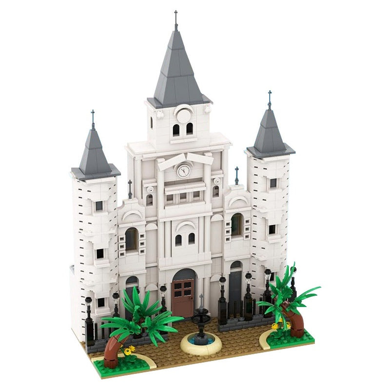 St. Louis Cathedral MOC Architecture Building Kit | Historic Church Model - 1