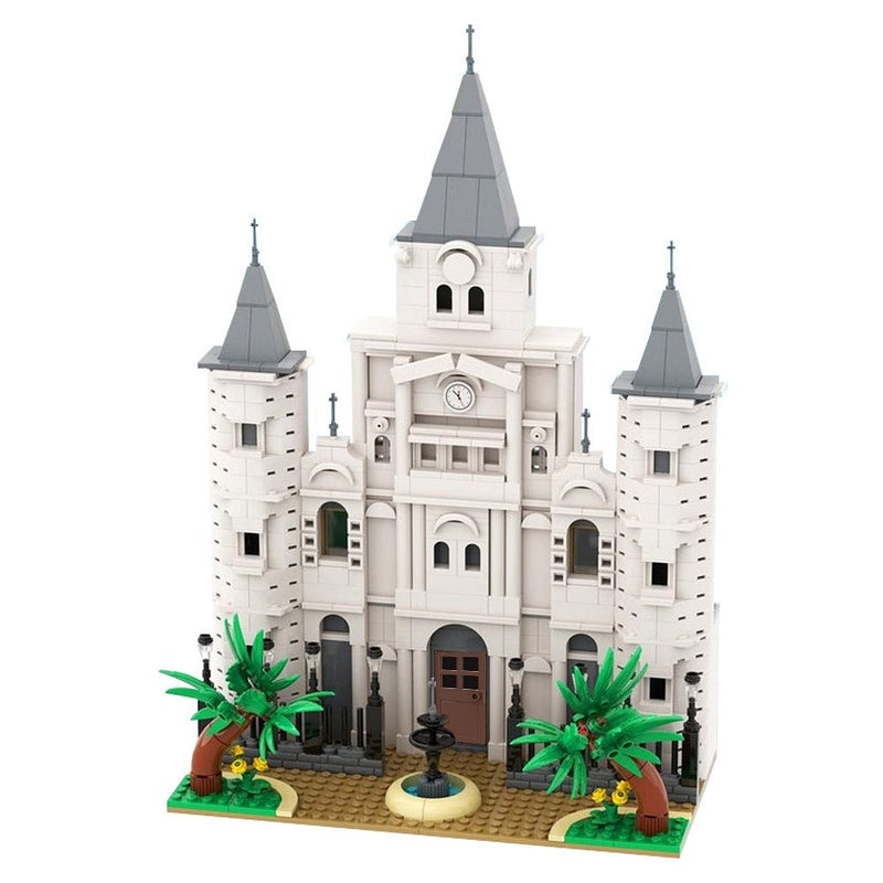 St. Louis Cathedral MOC Architecture Building Kit | Historic Church Model - 5