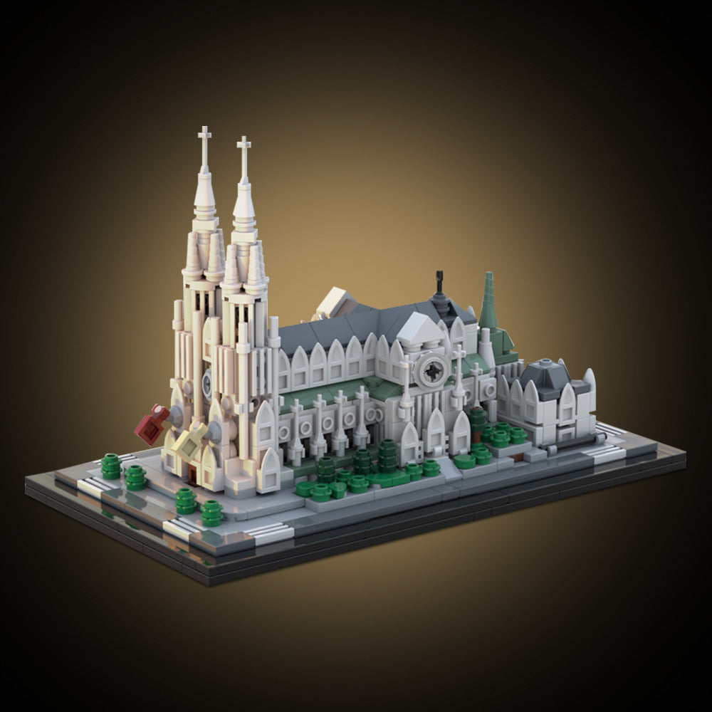 st. patrick's cathedral building set | 1:800 | moc-214496 - 1