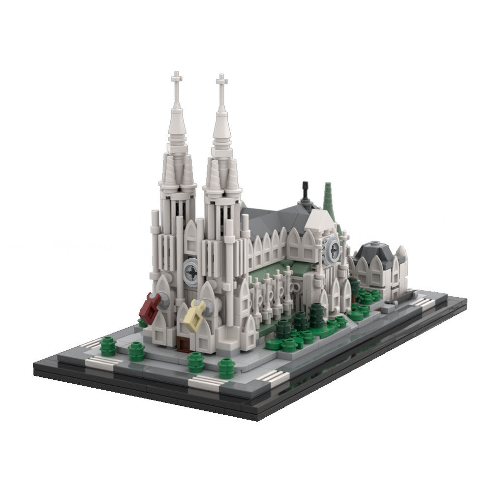 st. patrick's cathedral building set | 1:800 | moc-214496 - 2