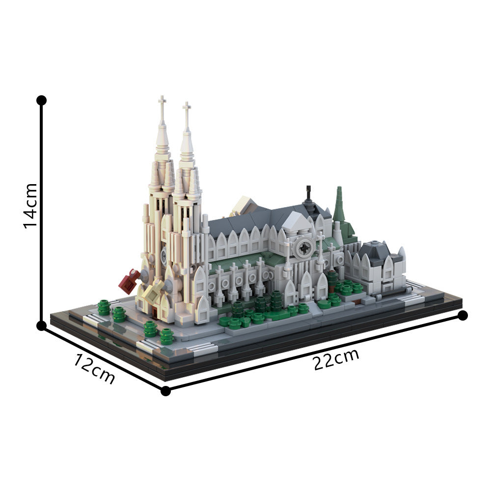 st. patrick's cathedral building set | 1:800 | moc-214496 - 4