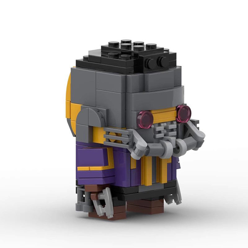 star lord t'challa brickheadz building set | marvel | moc-93935 - 2