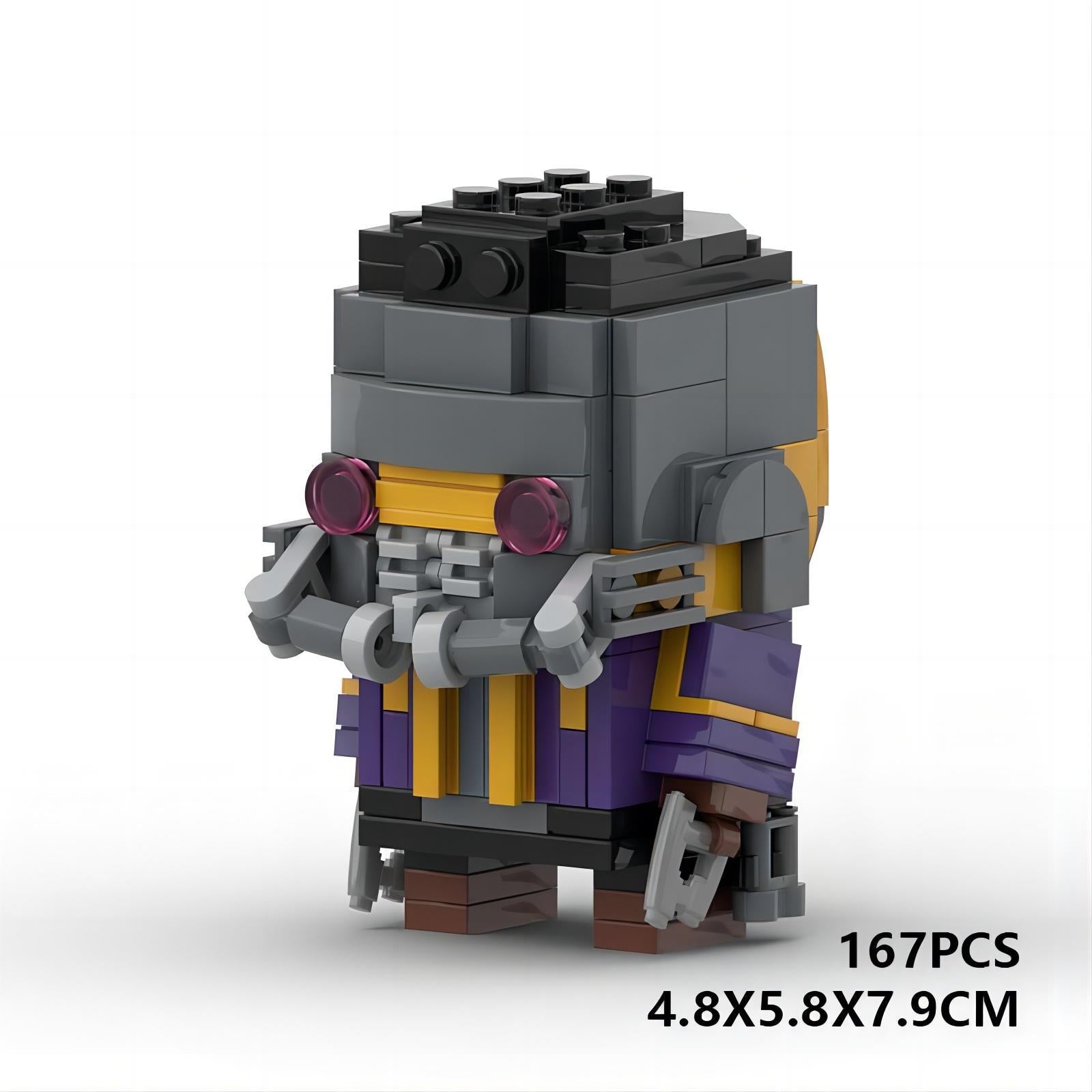 star lord t'challa brickheadz building set | marvel | moc-93935 - 6