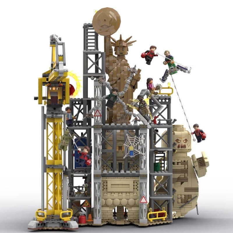 statue of liberty final battle building set | spider-man | moc-123857 - 2