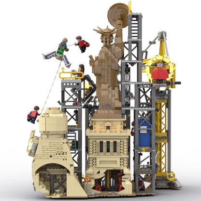 statue of liberty final battle building set | spider-man | moc-123857 - 3