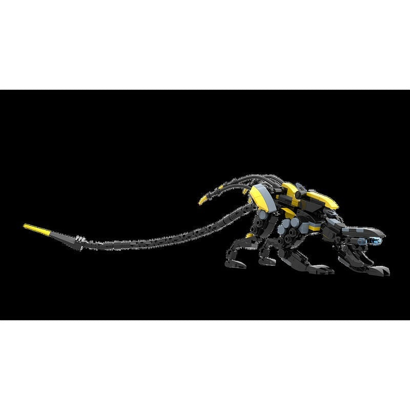 Stealth Hunter Robot Beast MOC Building Kit | Mecha Stalker Model - 5