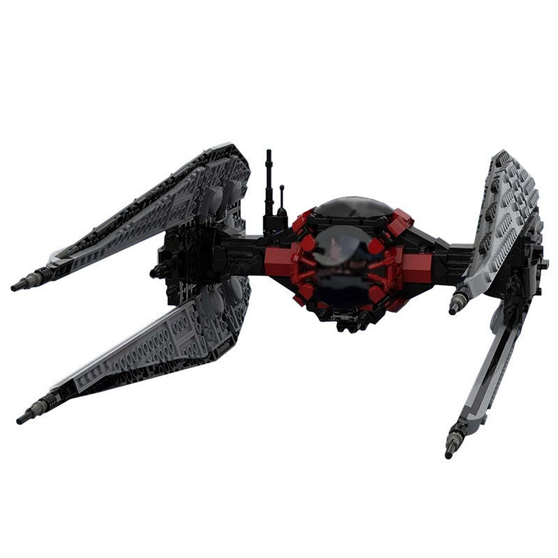 Stealth Twin-Ion Interceptor Starfighter Building Kit | LEGO-Compatible MOC - 3