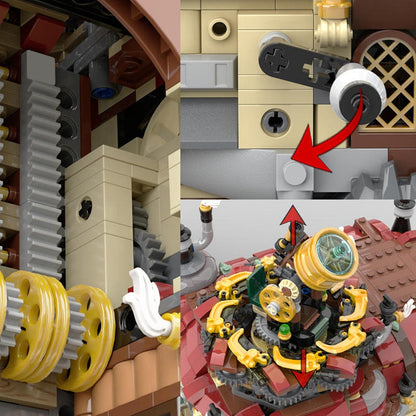 Steam Powered Science MOC Building Kit | Steampunk Laboratory Model - 3