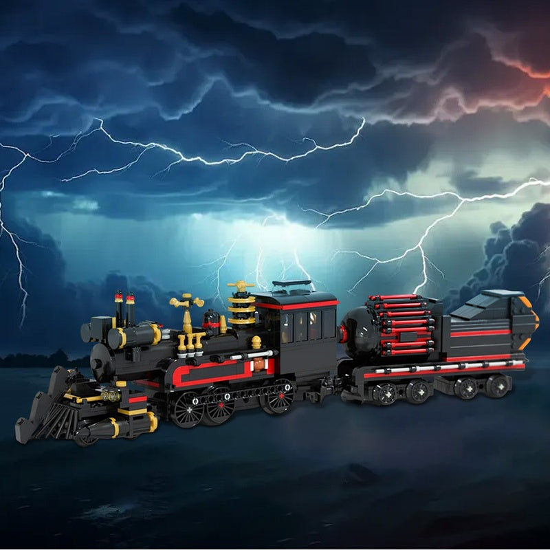 Steampunk Time Travel Steam Train Building Kit | LEGO-Compatible MOC - 1