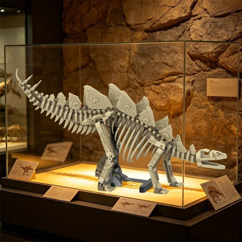 Stegosaurus Fossil MOC Building Kit | Dinosaur Skeleton Display Model - 2