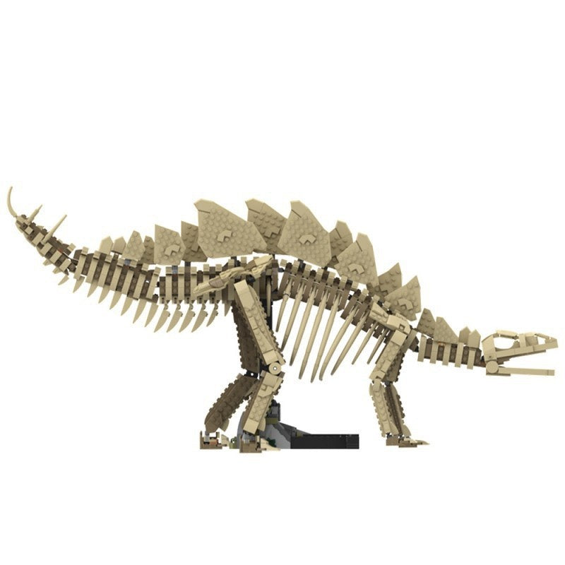 Stegosaurus Fossil MOC Building Kit | Dinosaur Skeleton Display Model - 5
