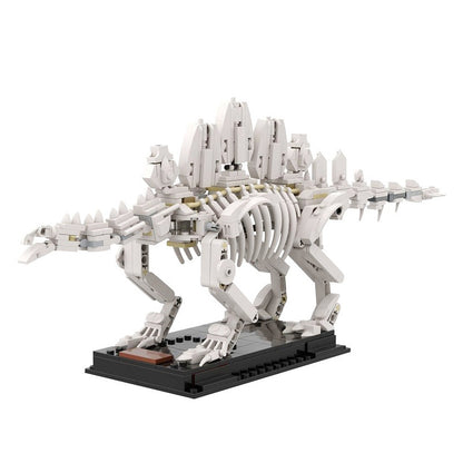 Stegosaurus Fossil MOC Building Kit | Prehistoric Skeleton Display Model - 3