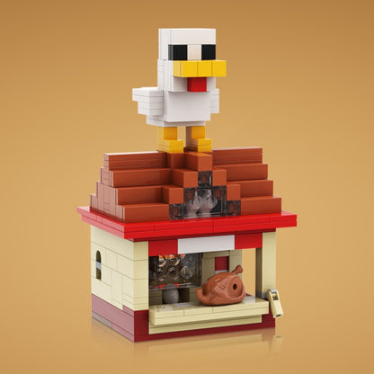 steve's lava chicken building set | minecraft | lego compatible - 4