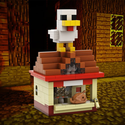 steve's lava chicken building set | minecraft | lego compatible - 5