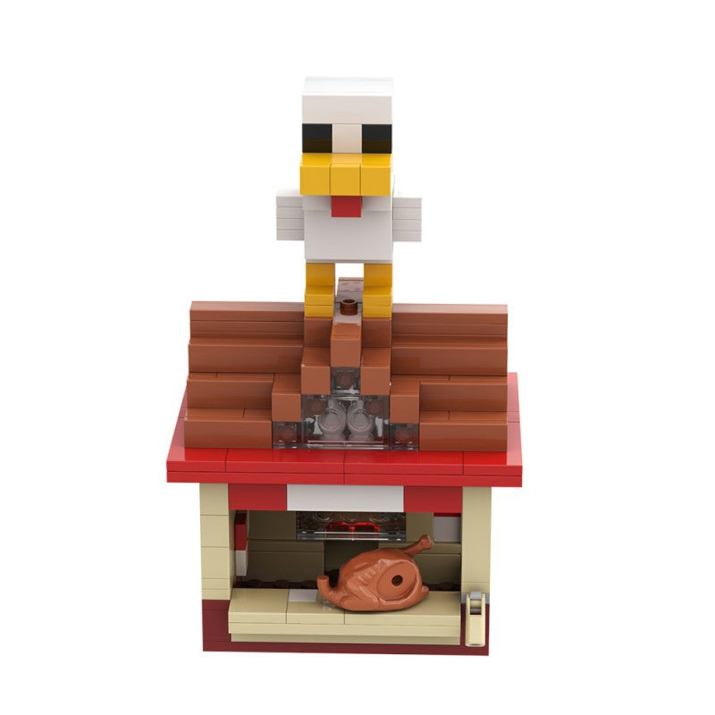 steve's lava chicken building set | minecraft | lego compatible - 7