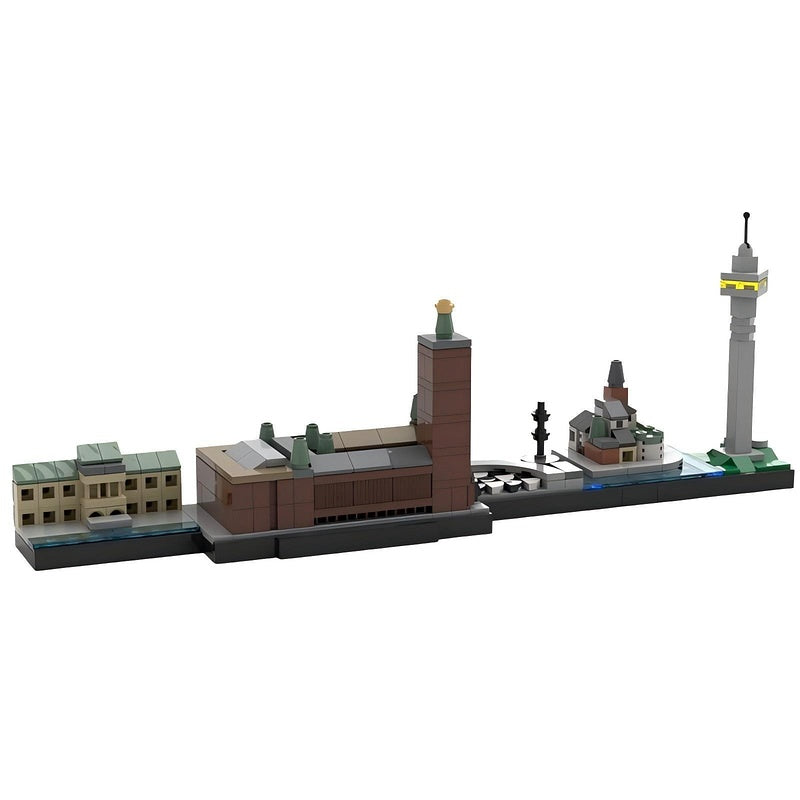 Stockholm City Skyline Building Kit | LEGO-Compatible MOC - 2