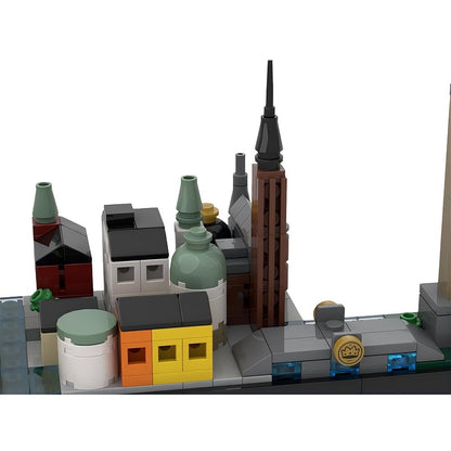 Stockholm City Skyline Building Kit | LEGO-Compatible MOC - 3