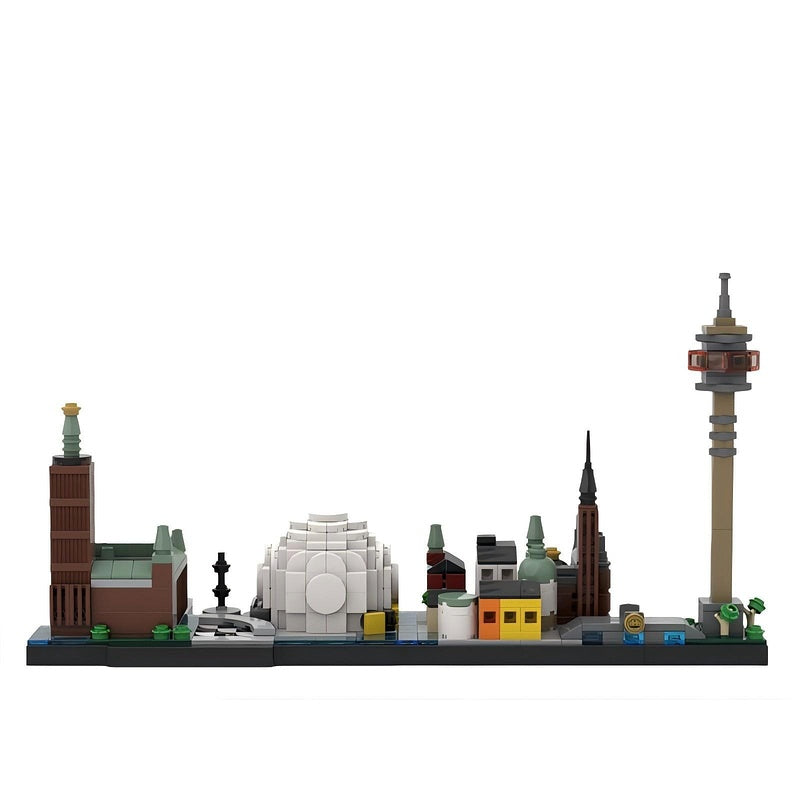Stockholm City Skyline Building Kit | LEGO-Compatible MOC - 5