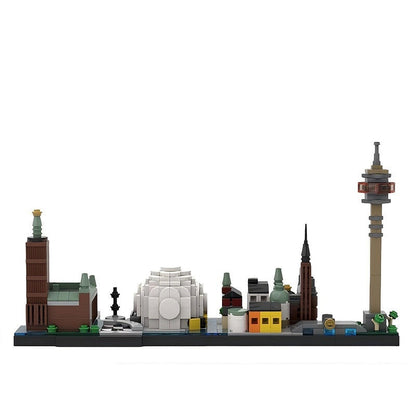 Stockholm City Skyline MOC Architecture Building Kit - 7