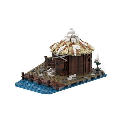 Storage Hut Building Kit | Viking Village Expansion | LEGO-Compatible MOC - 1