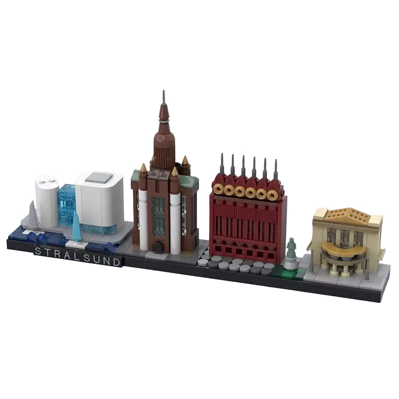 Stralsund Skyline Building Kit | LEGO-Compatible MOC - 1