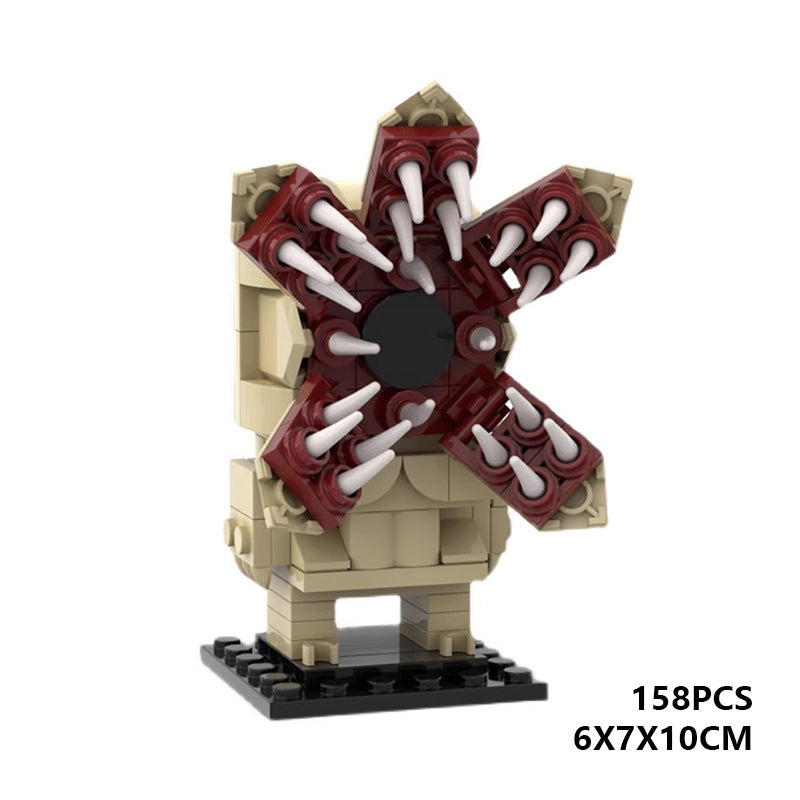stranger things demogorgon moc brickheadz building set | moc-35522 - 3