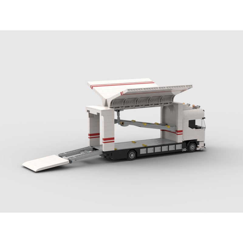 Streamline R730 Car Transporter Building Kit | LEGO-Compatible MOC - 4