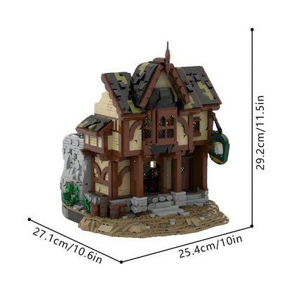 Strider Tavern Scene MOC Building Kit | Fantasy Cinematic Diorama Model - 3