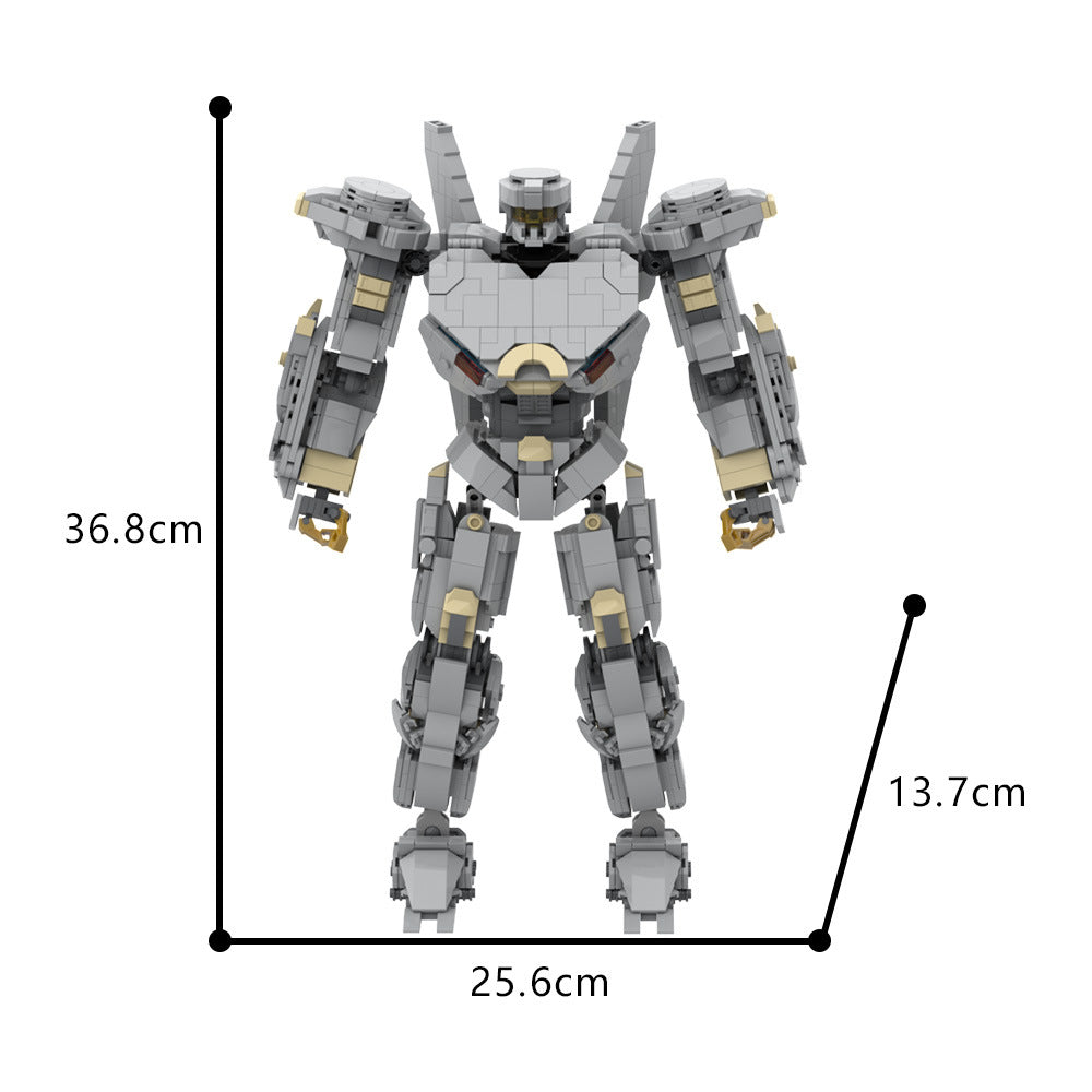 striker eureka mecha building set | pacific rim | lego compatible - 4