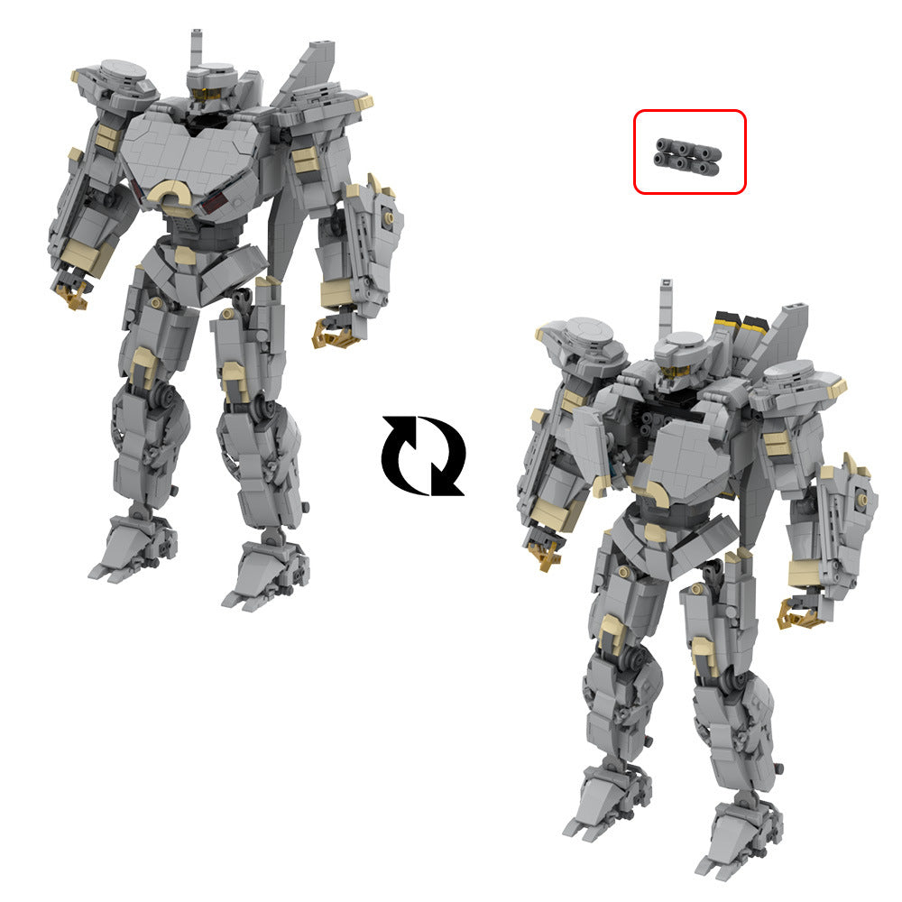 striker eureka mecha building set | pacific rim | lego compatible - 6