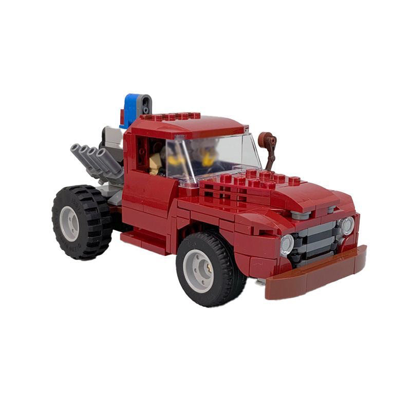 Stubby Bob Wheelstanding Dump Truck Building Kit | LEGO-Compatible MOC - 1