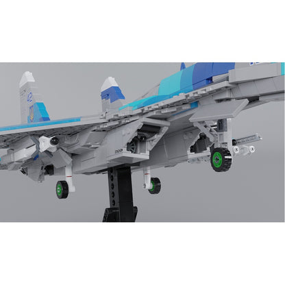 Su-27 Ukrainian Fighter Jet 1:35 MOC Building Kit - 5