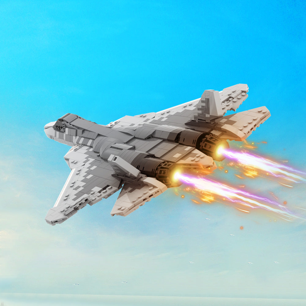 Su-57 Felon Aircraft Building Kit | LEGO-Compatible MOC - 3