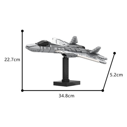 Su-57 Felon Stealth Fighter Jet MOC Building Kit - 5