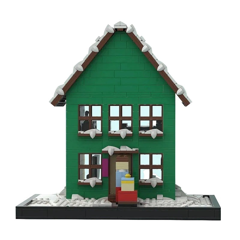 Suburban Animated Town House MOC Cinematic Diorama Building Kit - 1