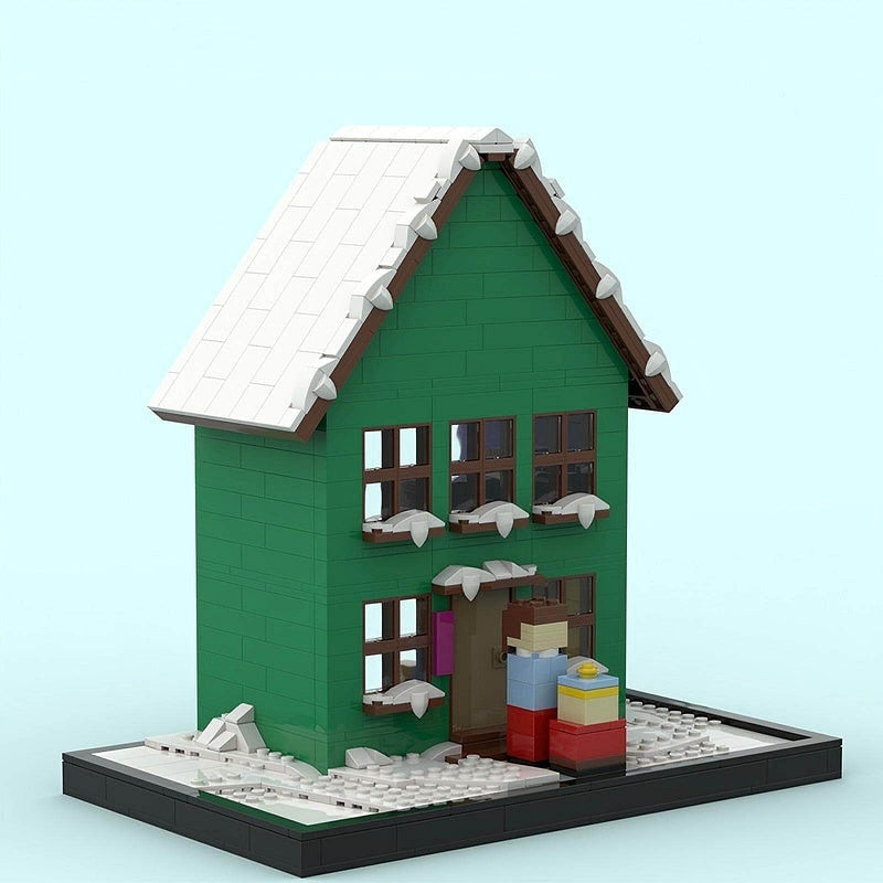 Suburban Animated Town House MOC Cinematic Diorama Building Kit - 2