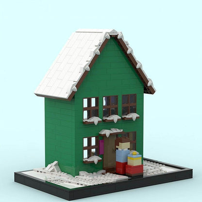 Suburban Animated Town House MOC Cinematic Diorama Building Kit - 4