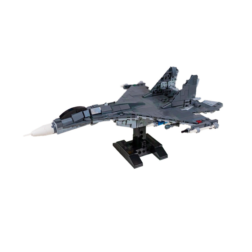 sukhoi su-27 fighter building set | su-35 | 1:70 scale | moc-143096 - 1
