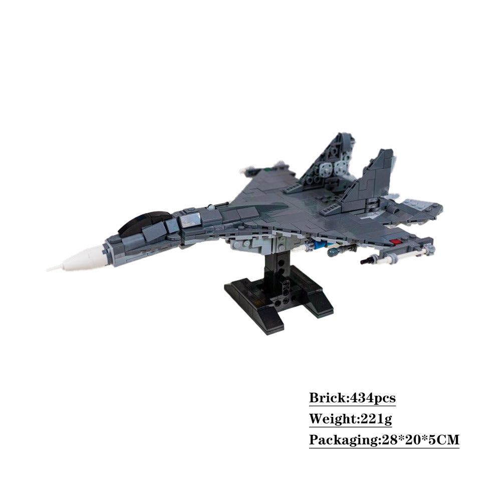 sukhoi su-27 fighter building set | su-35 | 1:70 scale | moc-143096 - 2