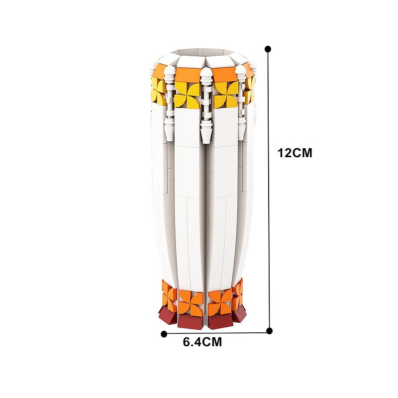 Sunflower Vase MOC Building Kit | Botanical Flower Display Model - 6
