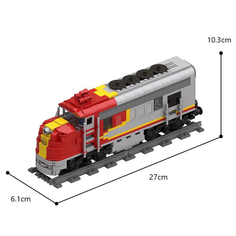Super Chief RC Train MOC Building Kit | Motorized Train Display Model - 6