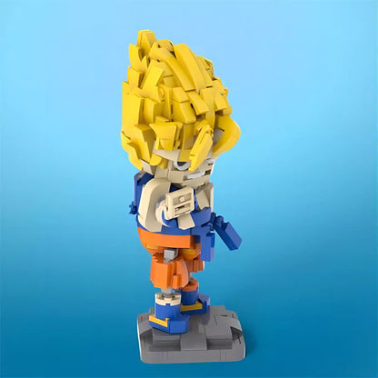 super songoku building set | dragon ball | moc-166422 - 4
