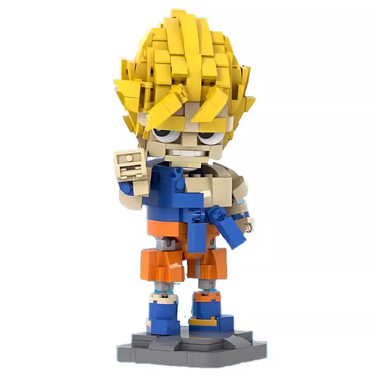 super songoku building set | dragon ball | moc-166422 - 5