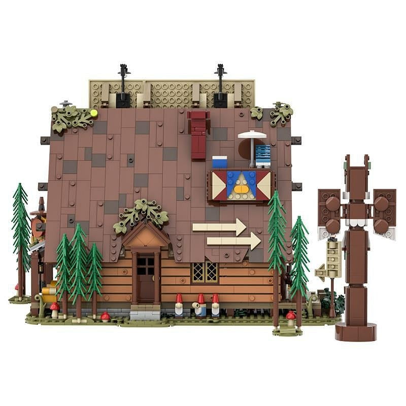 Supernatural Mystery Forest Cabin MOC Building Kit | Haunted Diorama - 3