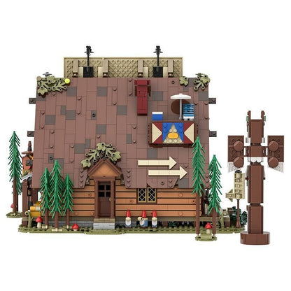 Supernatural Mystery Forest Cabin MOC Building Kit | Haunted Diorama - 3