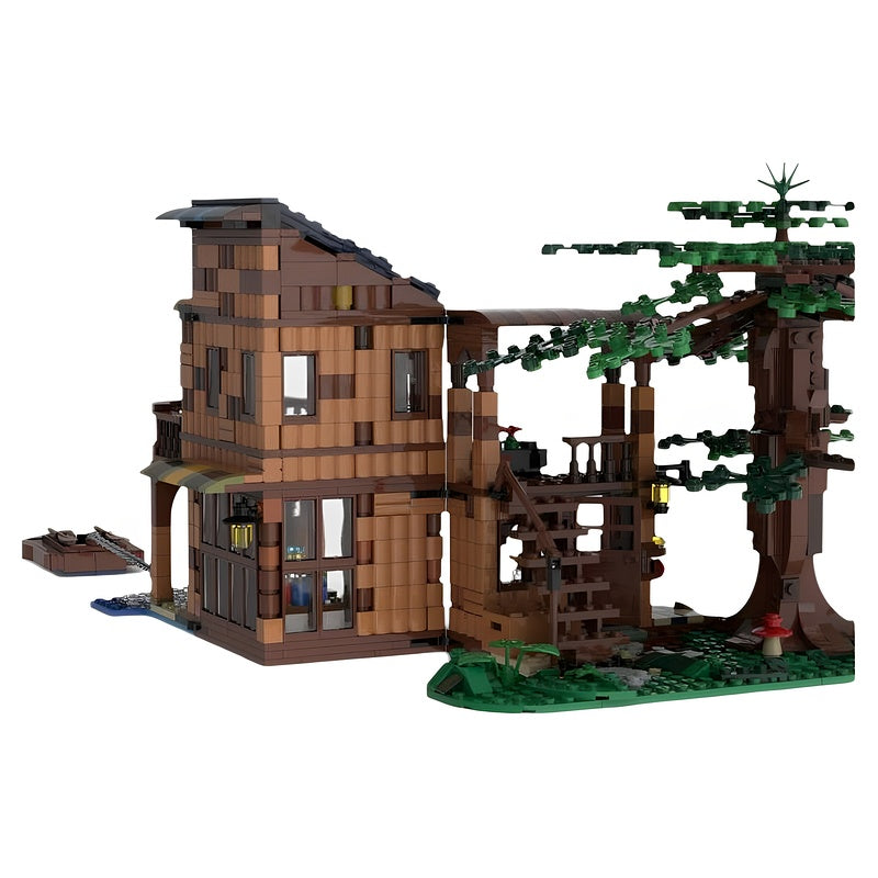 Surf Shack Beach House & Dinghy MOC Building Kit - 4