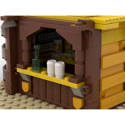 Surf Shop and Bar Building Kit | Compatible MOC - 4