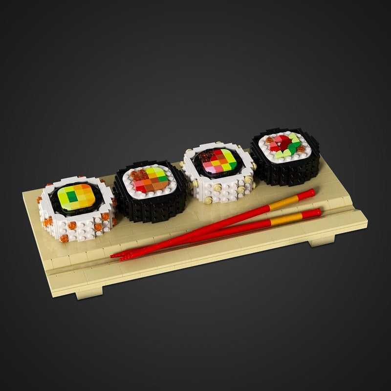 Sushi Board MOC Building Kit | Japanese Food Display Art Model - 2