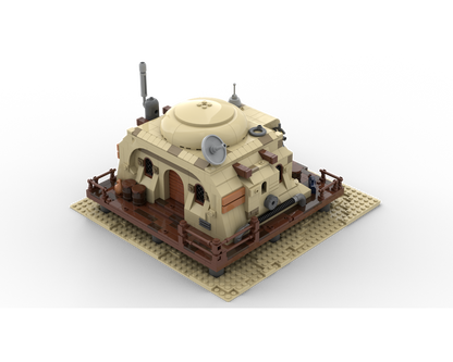 sw tatooine mos eisley building kit | star wars | lego compatible moc - 1