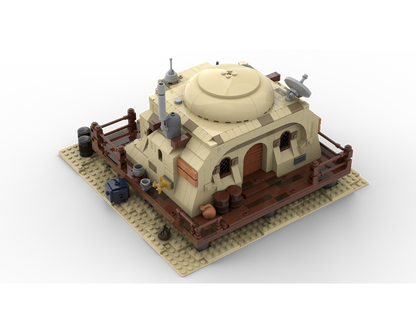 sw tatooine mos eisley building kit | star wars | lego compatible moc - 2